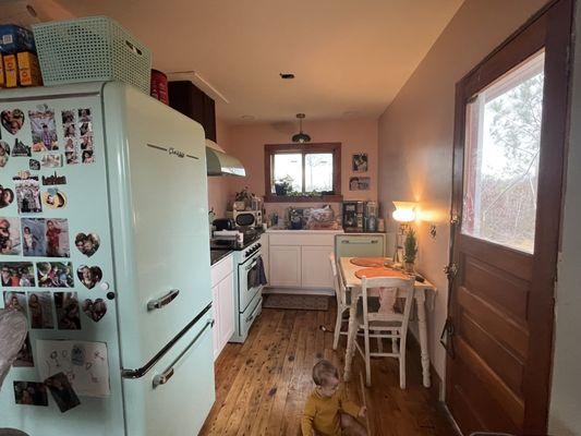 This is a kitchen installed by Merit Construction.