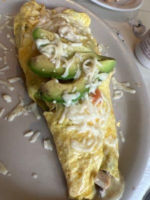 Beautiful California omelette!