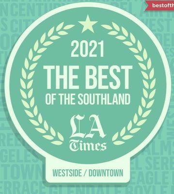 Voted Best Dentist/Dental Group in Los Angeles by The LA Times.