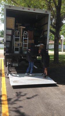 Crew Loading the truck