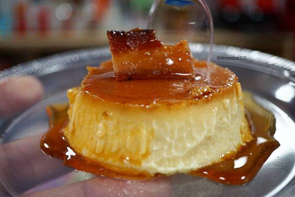 Maple bacon flan