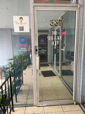 Entrance to Radiance Salon