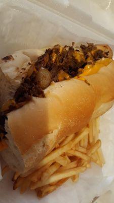 Delicious and melt in your mouth cheesesteak