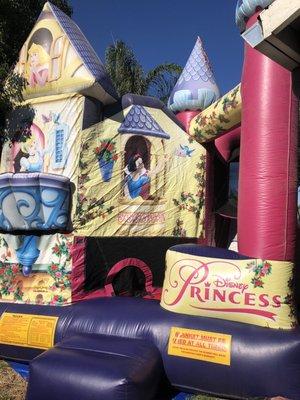 Princess 5 in 1 bouncy house/waterslide