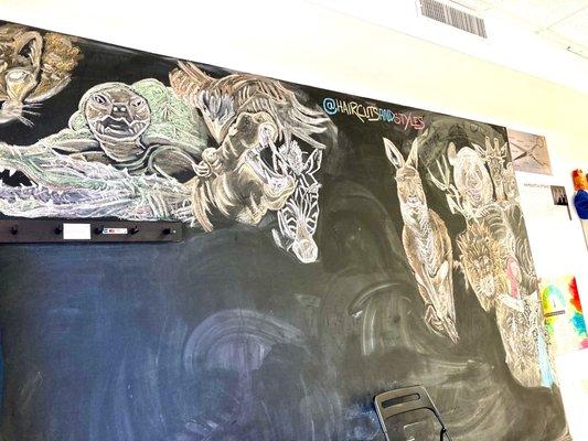 Mainline Masters -- awesome chalk drawings by Earl