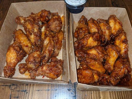 Tsunami wings and Thai Chili wings