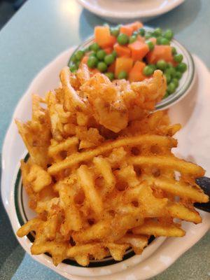 Wake fries and veggies