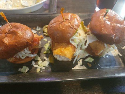 My traditional go to,, Nashville chicken sliders, good until the very last bite