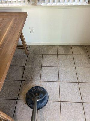 Ceramic tile cleaning