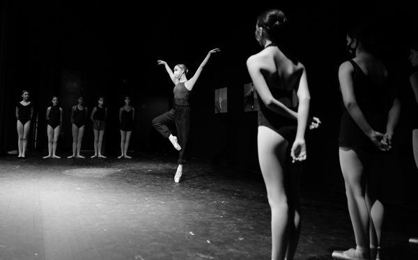 Dancers rehearse for the annual Spring Performance.