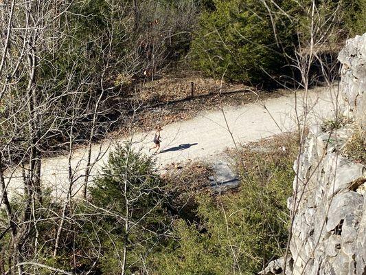 Jogger down below