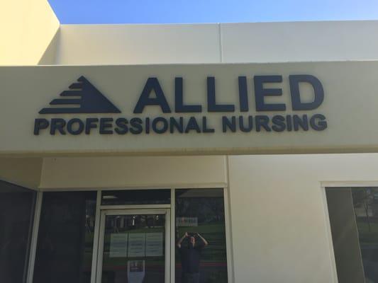 The front of Allied Professional Nursing Care facing North in the College Business Park.