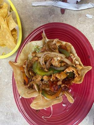 Chicken fajitas