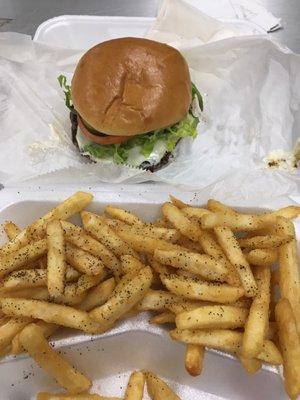 Cheeseburger and Fries