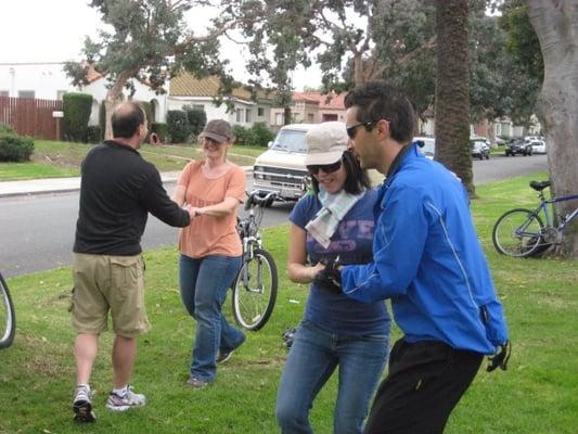 swing dancing in the park