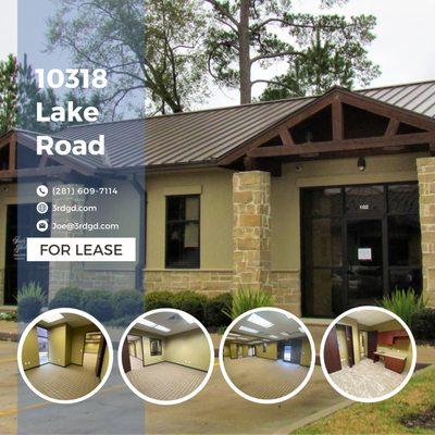 2318 Lake Road in North Houston. Lease space available!