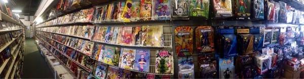 Comic book section (new&old, back issues, collectibles, some cards)