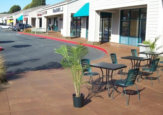 Concrete Stain and Seal at Browns Ranch Market in Capitola