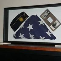 Showcase your loved ones military momentos with shadowbox framing