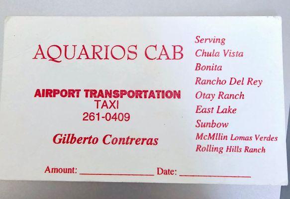 Aquarios Cab Taxi Service