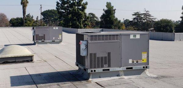 Chino Ca. Commercial project. 2 new Heat Pumps