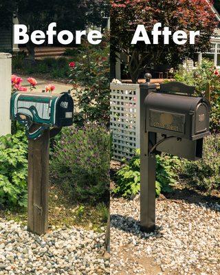 Contact me today to replace that old, leaning mailbox with a fresh new one to improve the curb appeal of your home.