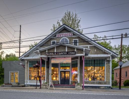 One of a Kind Art Gallery, located in the nostalgic Micaville Country Store, Fine, Folk, and Funky Local Art