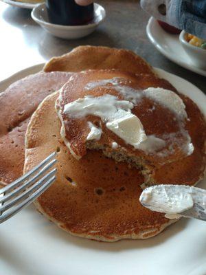 Buckwheat pancakes were pretty good.