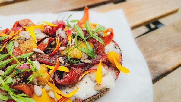 Raw & Fermented Carrot Tartine