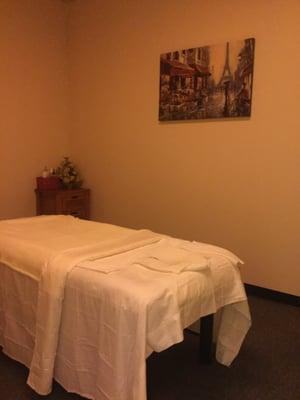 One of five massage rooms at Zen Foot Massage