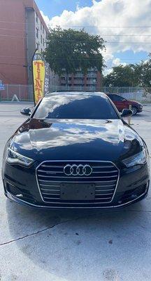 After...Audi A6 front windshield 35% 5% around the car                                    Warranty for life