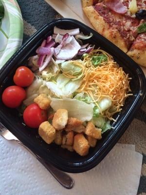 Small salad without dressing $4