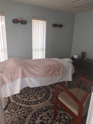 Our massage rooms.