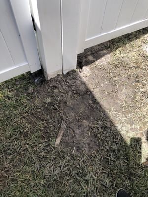 I understand some dirt is left behind but this is ridiculous, no other fence company has left such a mess in the neighborhood.