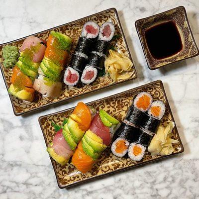 Fantastic Roll, Tuna Roll, Rainbow Roll, Salmon Roll