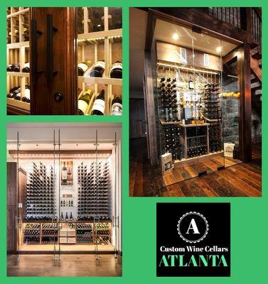 Stylish Custom Wine Cellar Lighting Atlanta