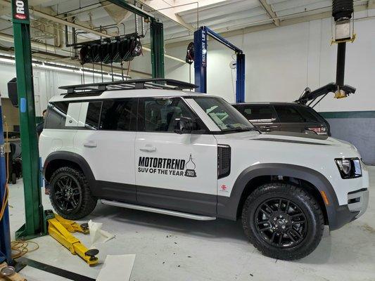 Land Rover Defender at Land Rover Marin