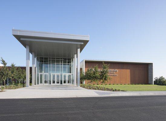 Main Entrance of Kansas City University Farber-McIntire Campus, Joplin, Missouri