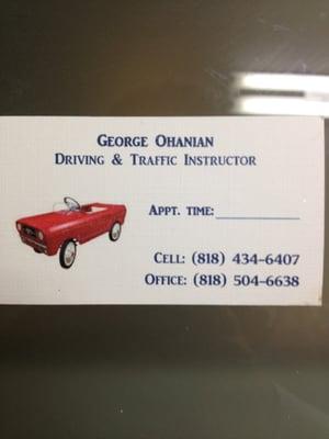 George Ohanian Driving & Traffic Instructor