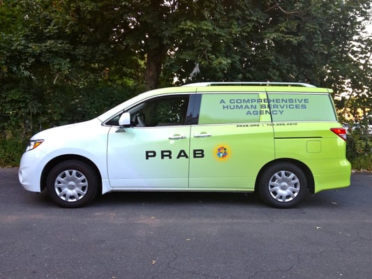 Another LoudMouthWraps.com Transformation of a Toyota Sienna into a mobile branding machine on wheels for P.R.A.B...