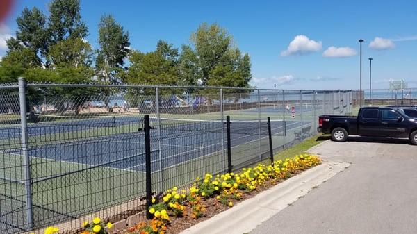 Tennis courts (and basketball)