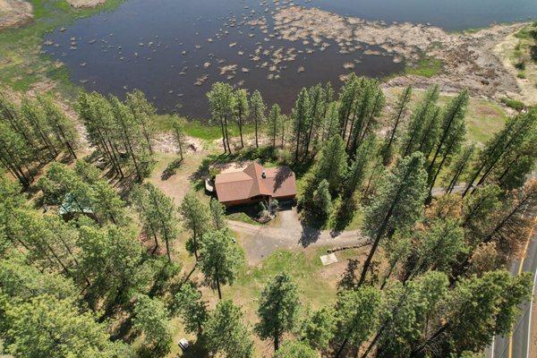 A log home I sold that highlights the aerial photography available to  my sellers.