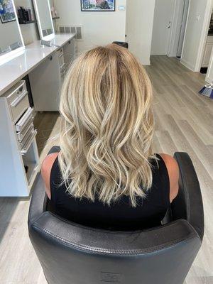 Summer cut and beachy waves