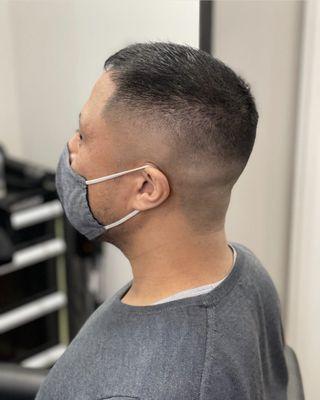 Medium bald fade