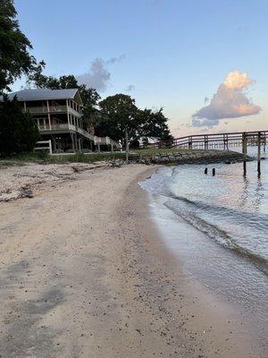 Small beach to Mobile Bay.