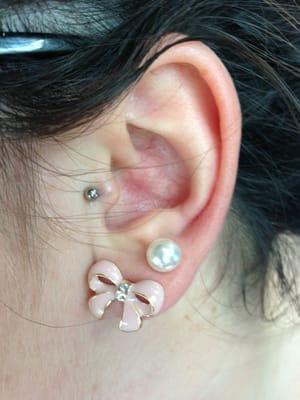 Got my tragus pierced today. The lady was awesome and I was in and out within 20 minutes!