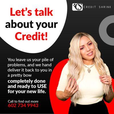 Working on your credit now is an investment for your future- a good credit score can help you achieve long term goals. 
 
  +1 602.734.9943