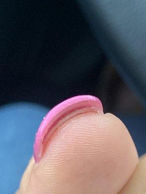 Splitting nail and how I left the salon