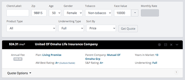 Here is an example of how much final expense life insurance costs!