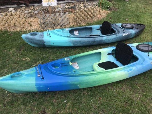 New kayaks